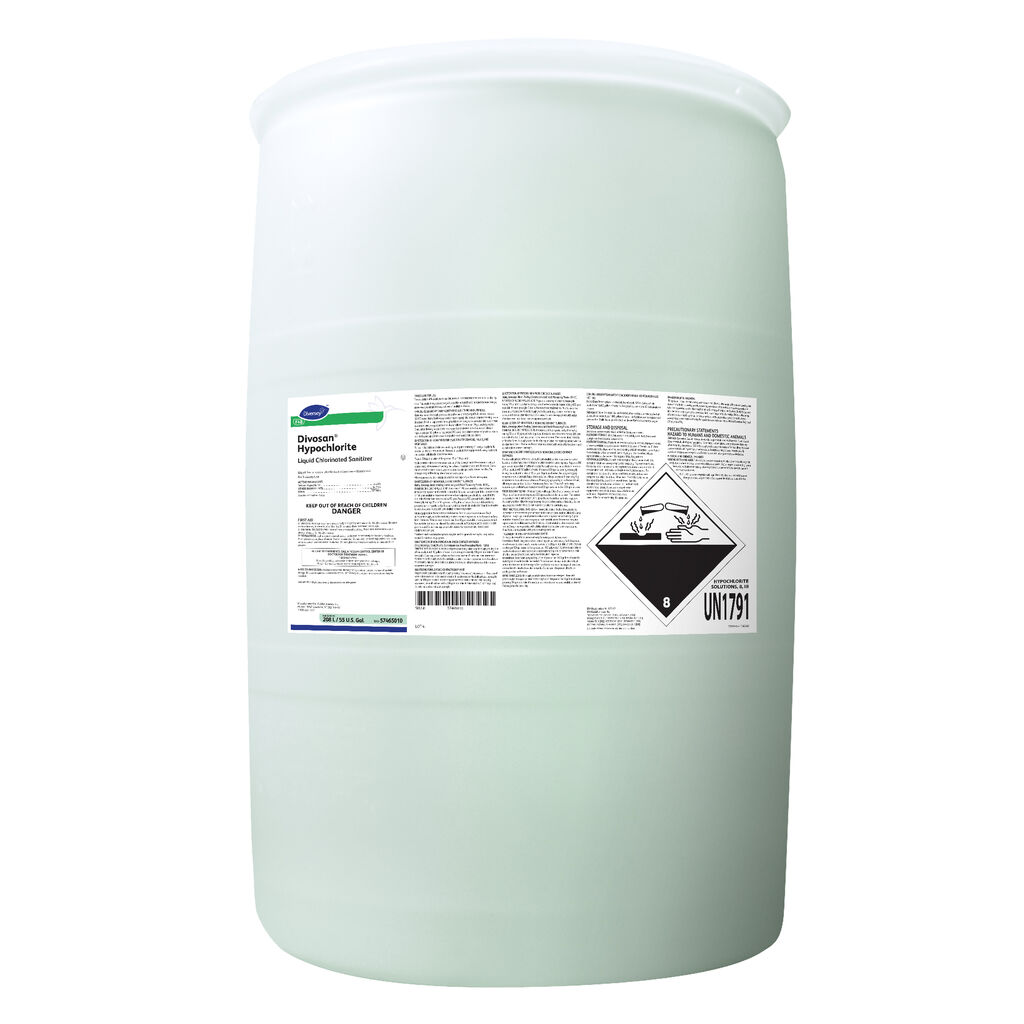 Divosan® Hypochlorite VT3, 55gal - Liquid Chlorine Sanitizer